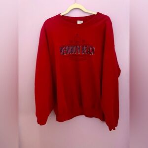 Rehoboth Beach Red Sweater
